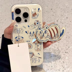 Startled Cat Doodle Grip Case