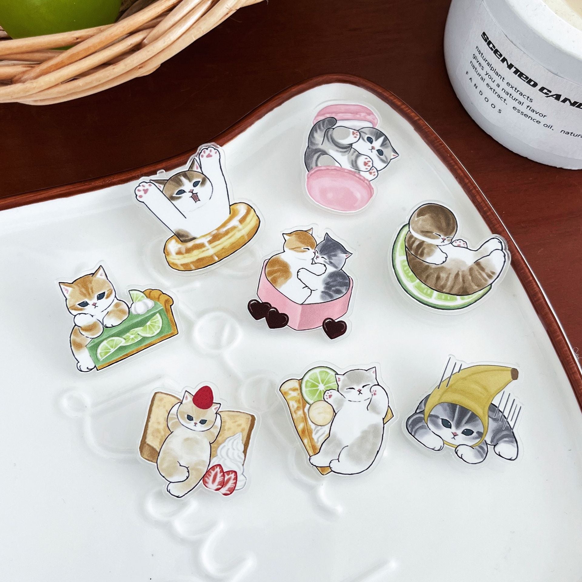 Cute Cat Acrylic Brooch