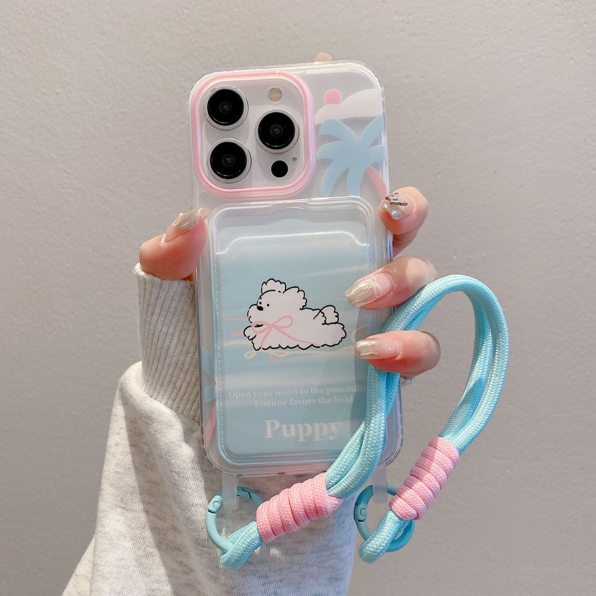 Puppy Card Wristlet Case