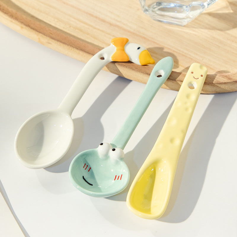 Cartoon Ceramic Dessert Spoon - Modomu