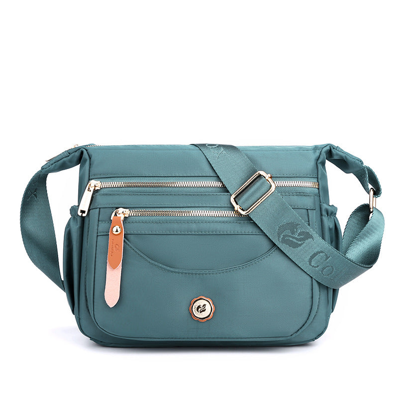 Multi-Pocket Nylon Crossbody