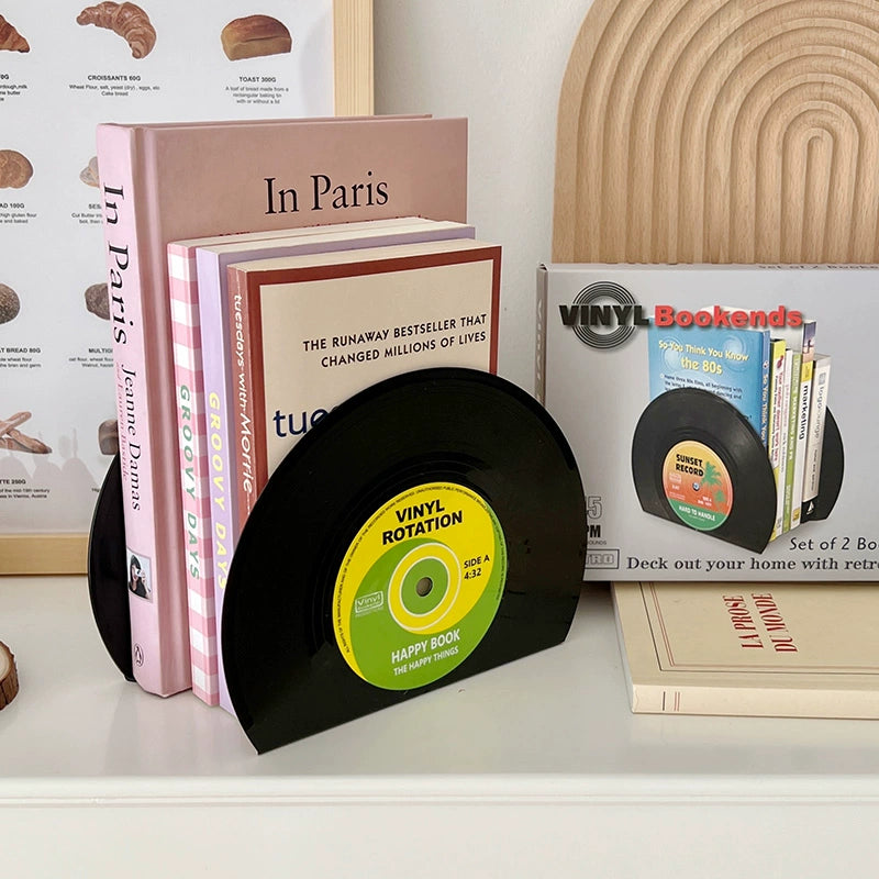 Retro Vinyl Record Bookshelf