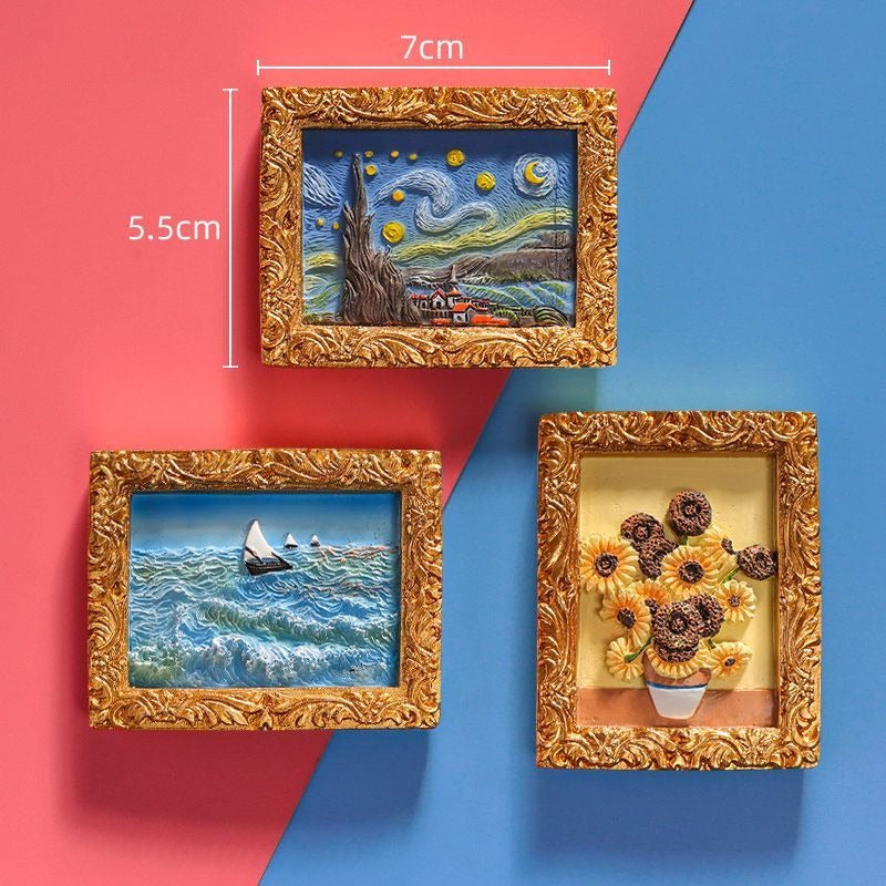3D Famous Painting Fridge Magnets - Modomu