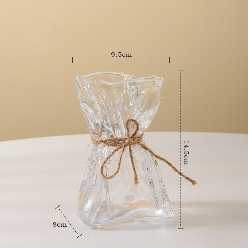 Irregular Transparent Glass Vase - Modomu