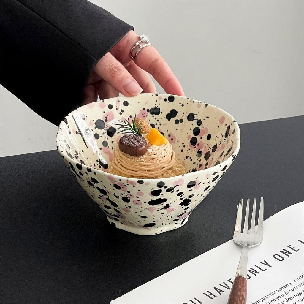 Ink Splash Ceramic Fruit Bowl - Modomu