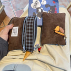 Plaid Double Layer Cosmetic Organizer - Modomu