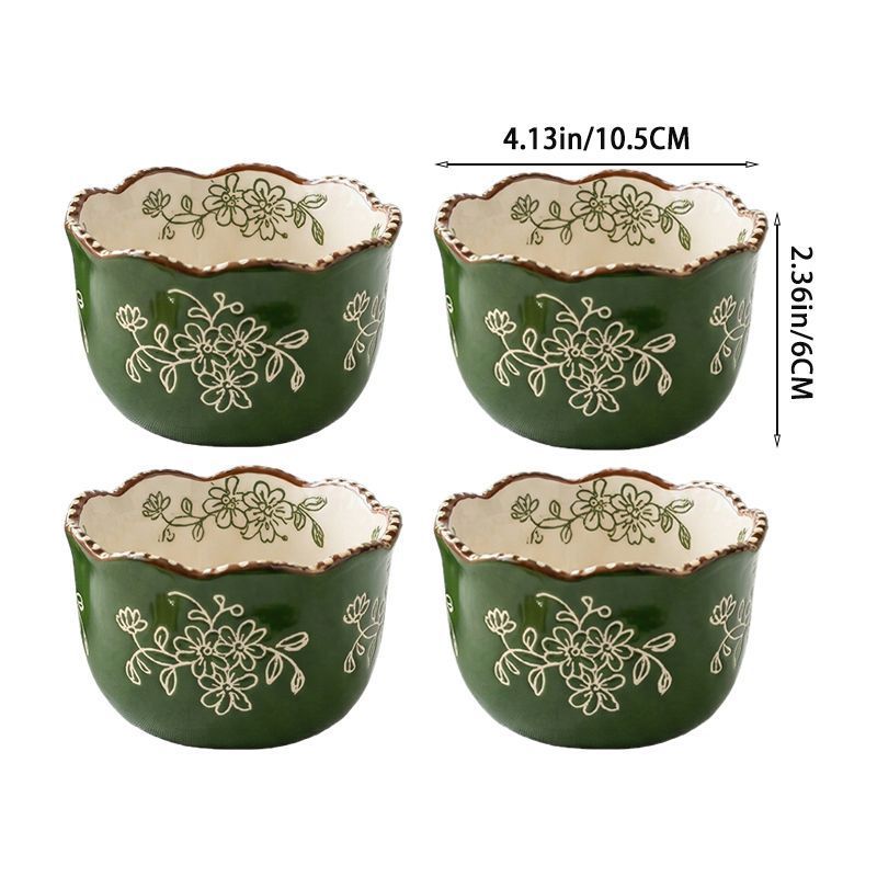 Carved Vine Flower Bowl