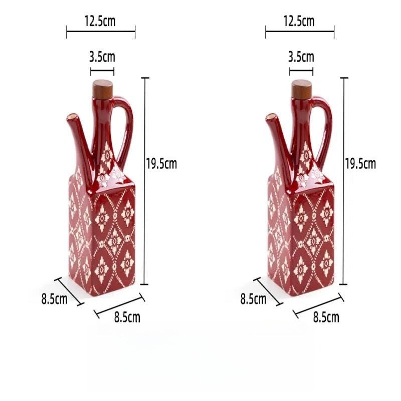 Tile Pattern Oil Cruet