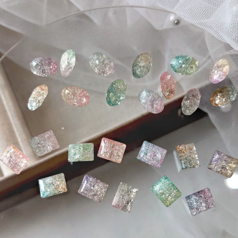 Crackle Gradient Nail Stones