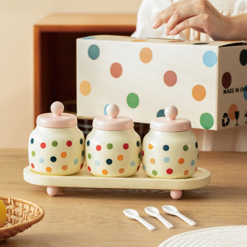 Ceramic Seasoning Storage Jar