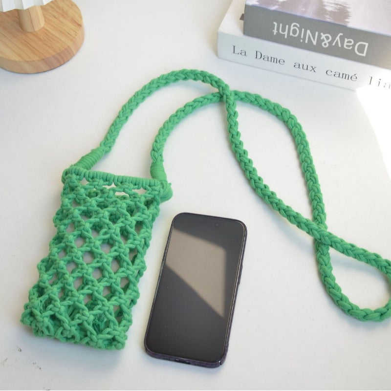 Crochet Openwork Phone Pouch