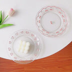 Fine Line Heart Breakfast Plate