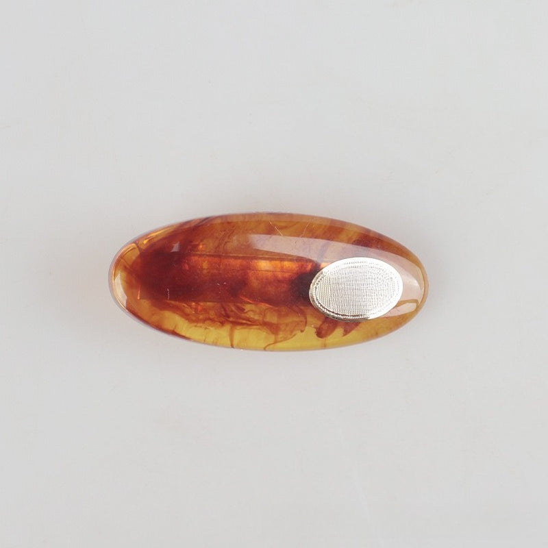 Amber Marbled Snap Clips