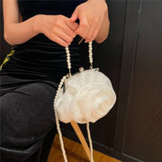 White Pearl Camellia Bag