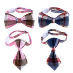 British Style Pet Bow Collar