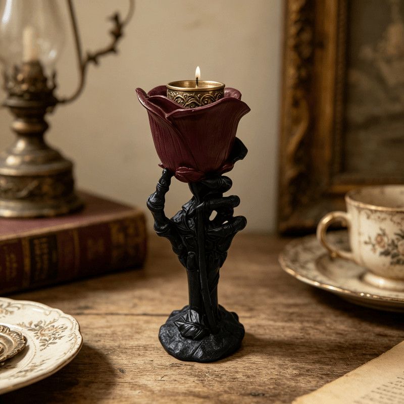 Skeleton Hand Rose Holder
