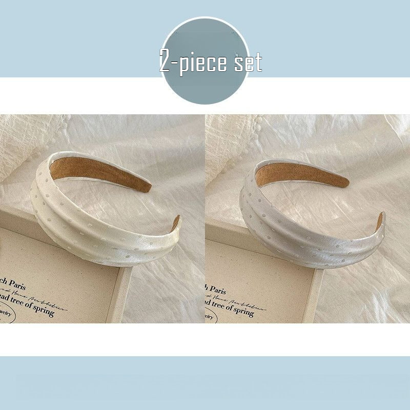Satin Polka Dot Headband