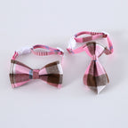 British Style Pet Bow Collar