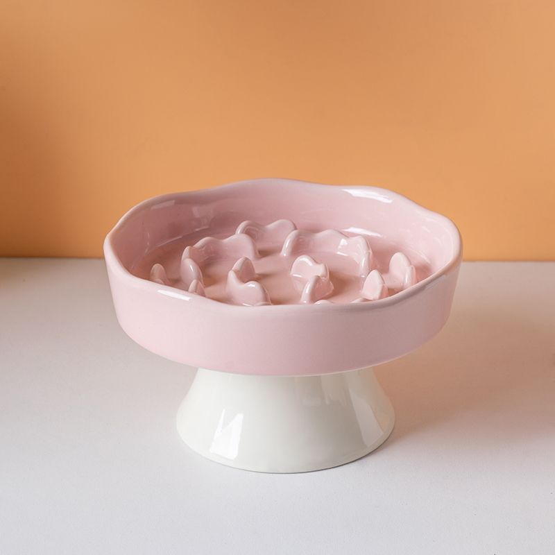 Ceramic Pet Slow Feeder Bowl