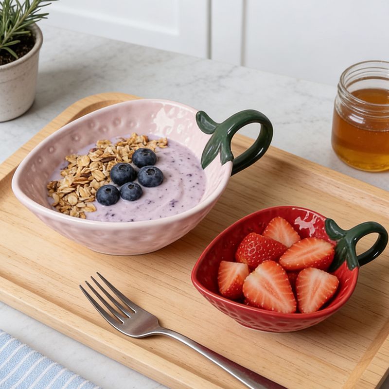 Strawberry Shaped Snack Bowl