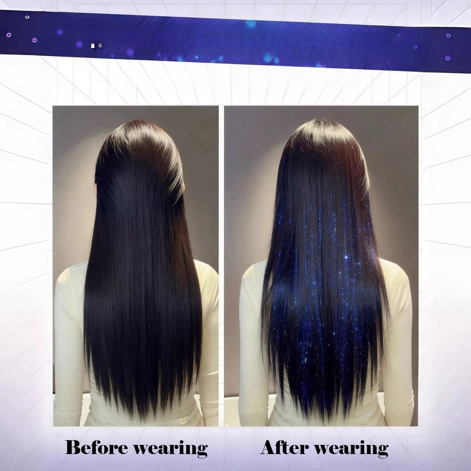 Shimmer Highlight Party Wig Extensions - Modomu