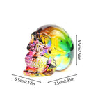 Iridescent Skull Ornament