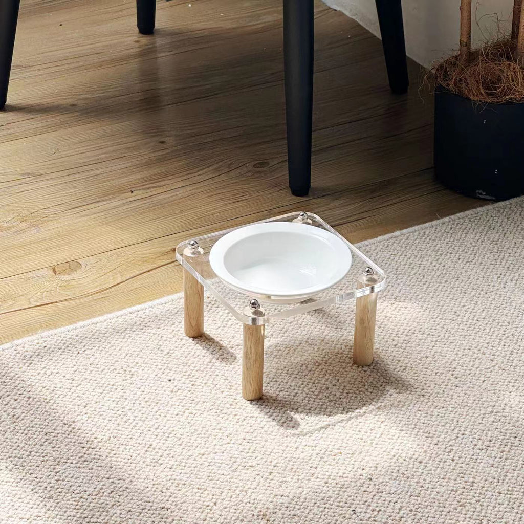 Elevated Ceramic Pet Feeding Bowl