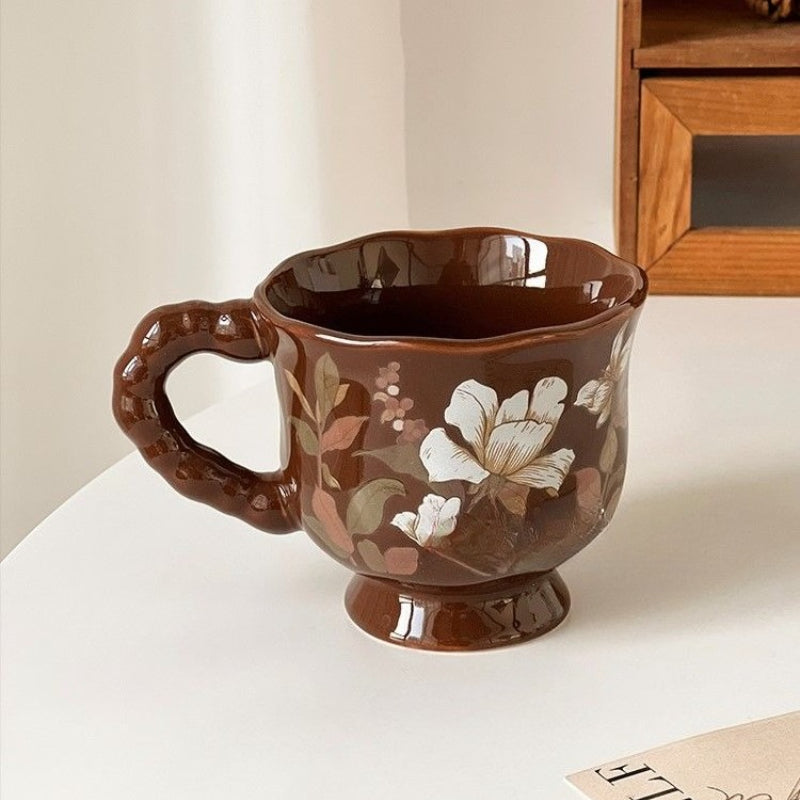 Retro Pastoral Ceramic Mug - Modomu
