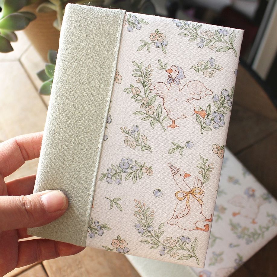 Fabric Diary Grid Notebook - Modomu