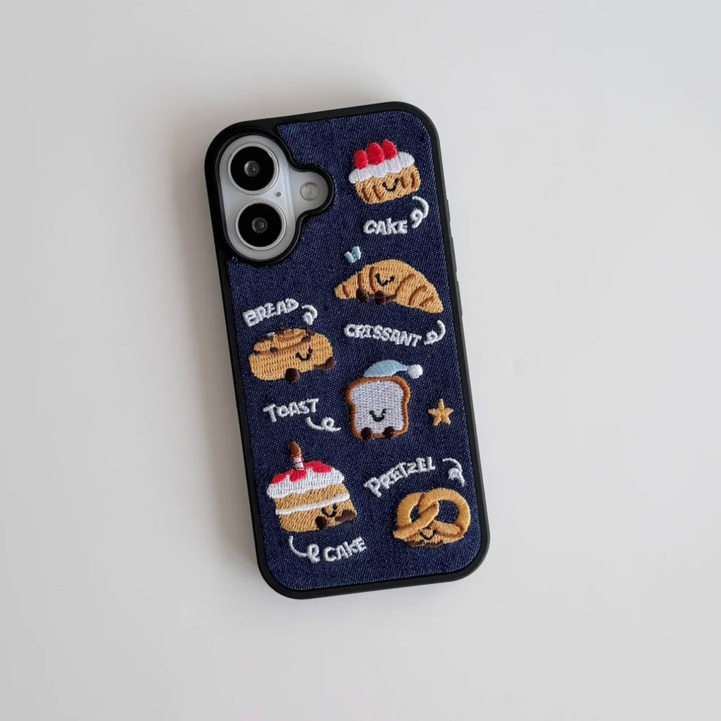 Embroidery Bread English Phone Case