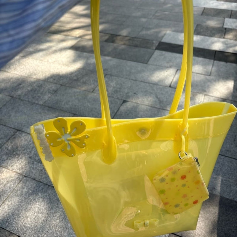 Large Jelly Shoulder Tote