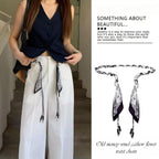 Patterned Woven Waist Chain Belt - Modomu