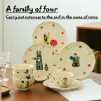 Family Cartoon Ceramic Tableware - Modomu