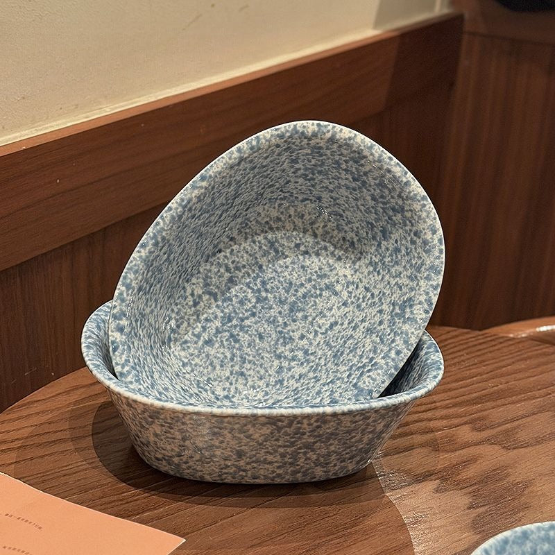 Splatter Glaze Salad Bowl