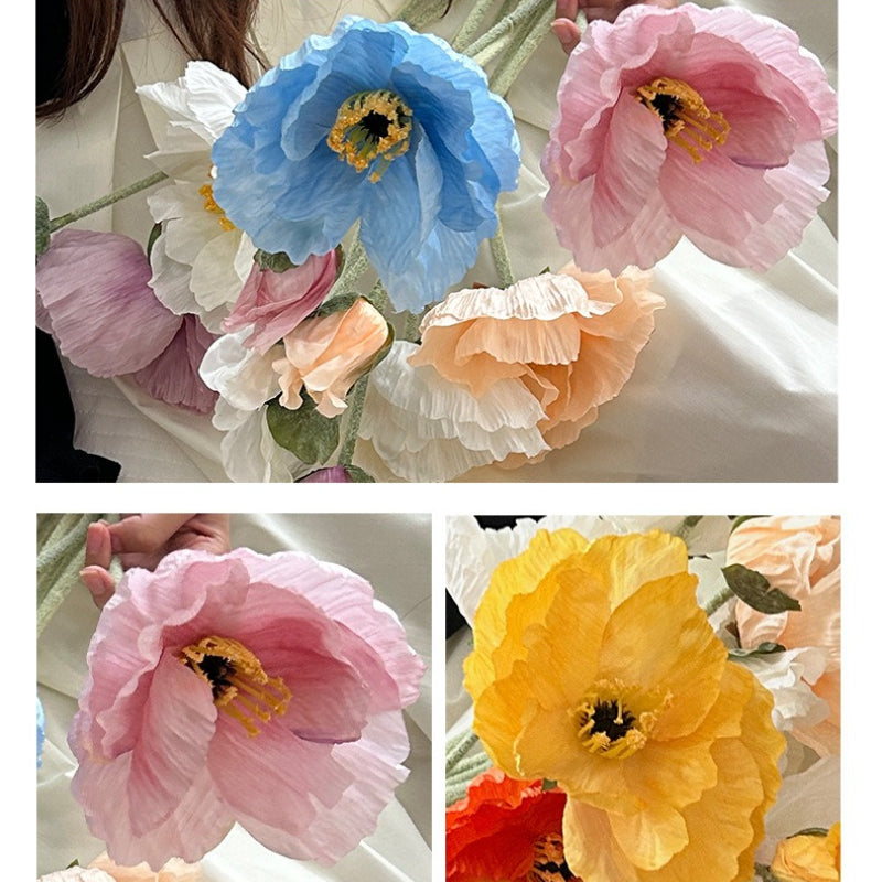 Realistic Poppy Silk Stems - Modomu