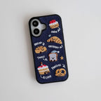 Embroidery Bread English Phone Case