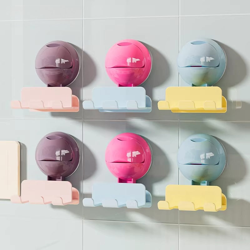 Wall Toothbrush Holder With Hooks - Modomu