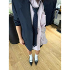 Striped College Zipper Tie - Modomu