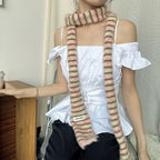 Striped Long Decorative Scarf - Modomu