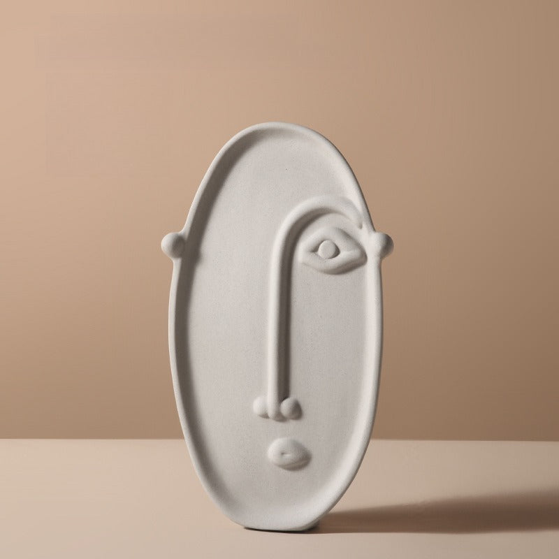 Abstract Face Ceramic Vase - Modomu