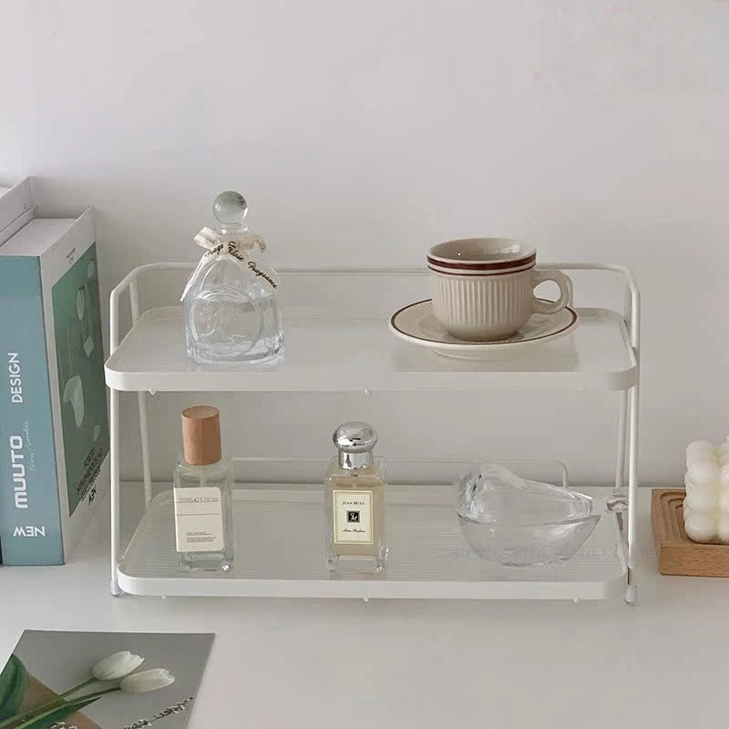 Cream Wind Double Desk Shelf