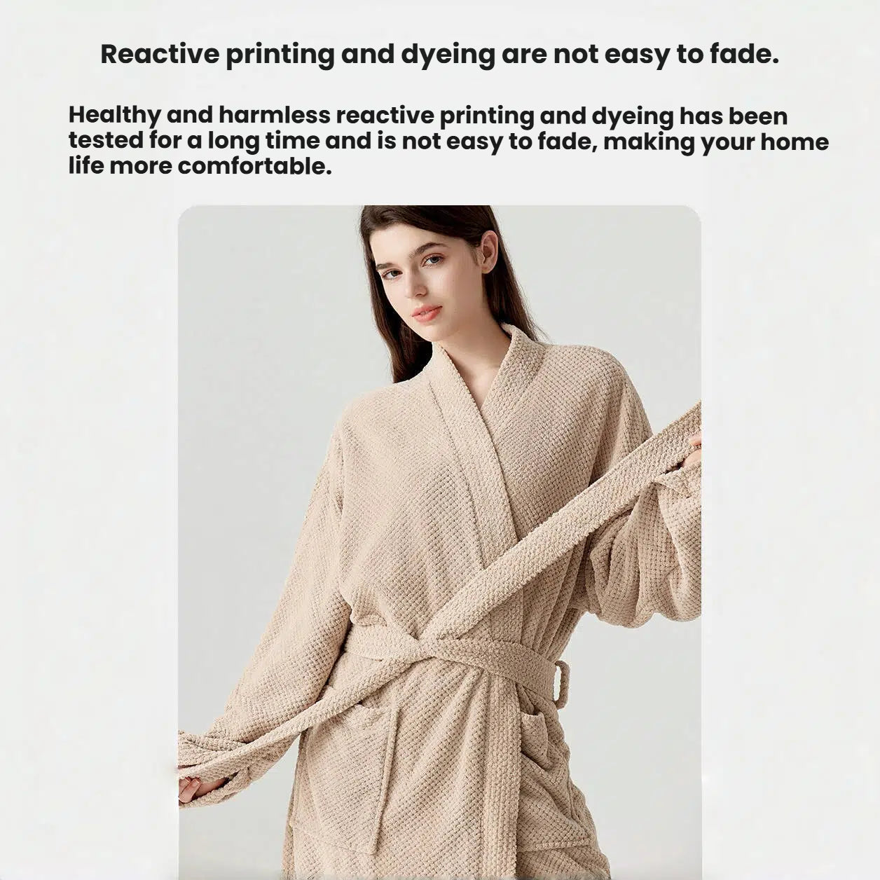 Pineapple Coral Fleece Bathrobe