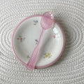 Gingham Check Acrylic Dessert Cutlery