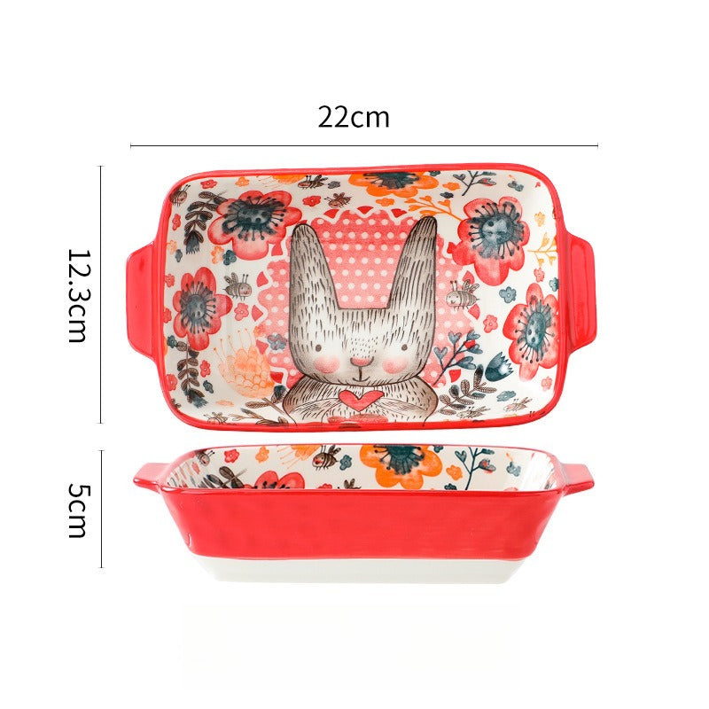 Cartoon Ceramic Gratin Dish - Modomu