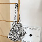 Printed Canvas Slouch Tote