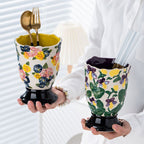 Embossed Ceramic Chopstick Holder
