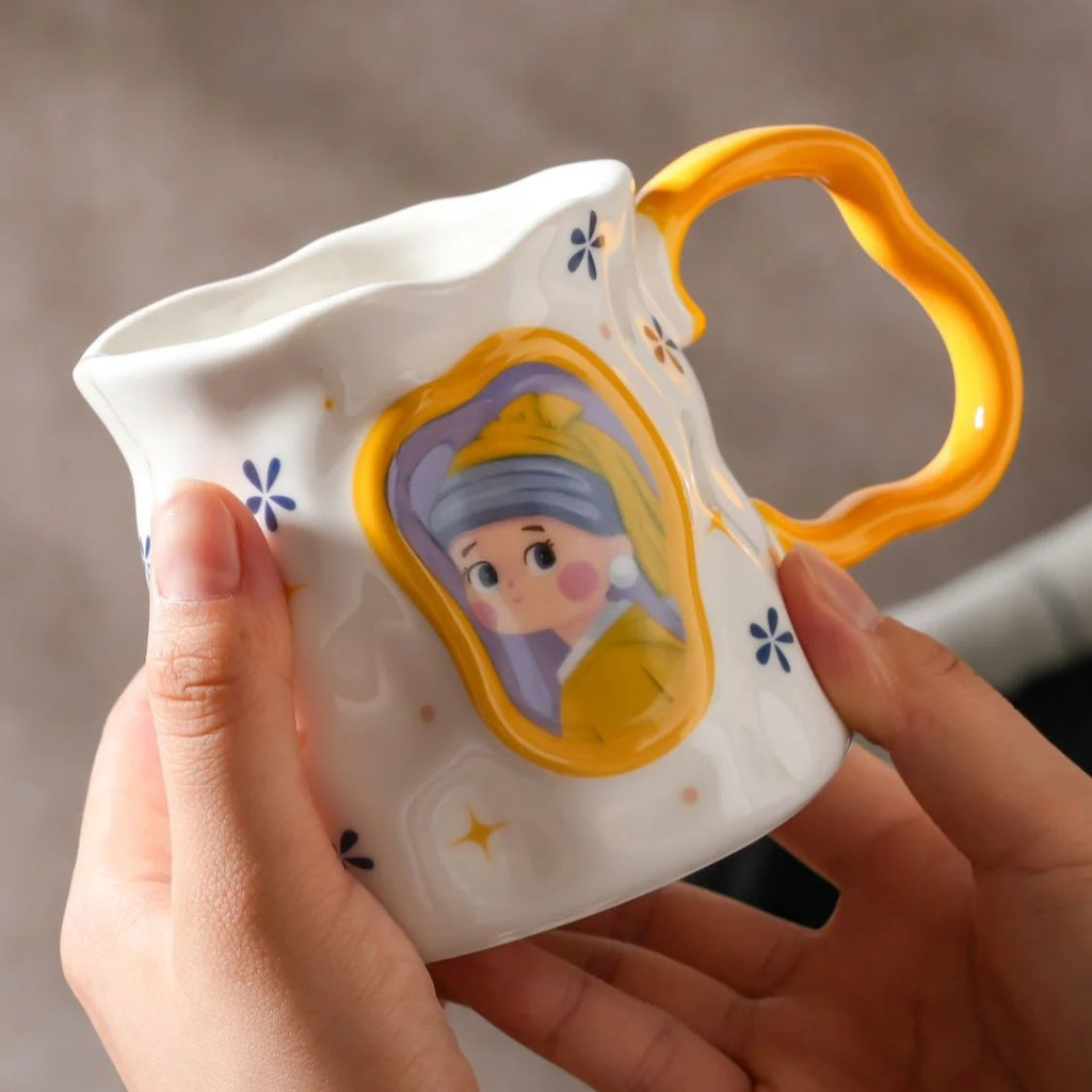 Retro Painting Ceramic Coffee Mug - Modomu