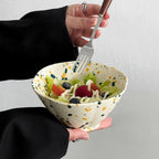 Ink Splash Ceramic Fruit Bowl - Modomu