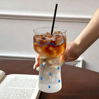 Raindrop Frosted Glass Tumbler