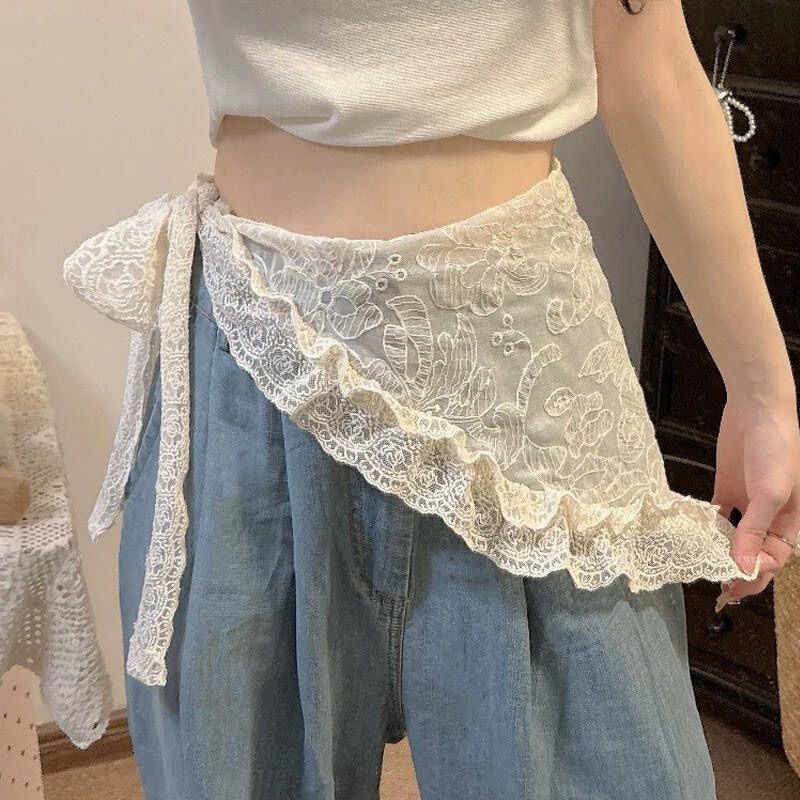 Jacquard Mesh Lace Headscarf